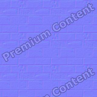 seamless wall bricks normal map 0010